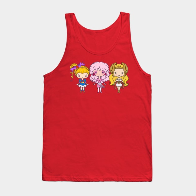 Lil' CutiEs- Eighties Ladies Tank Top by Ellador